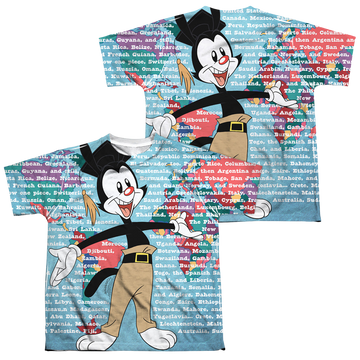 Animaniacs Yakko World youth all-over print t-shirt for ages 8 to 12