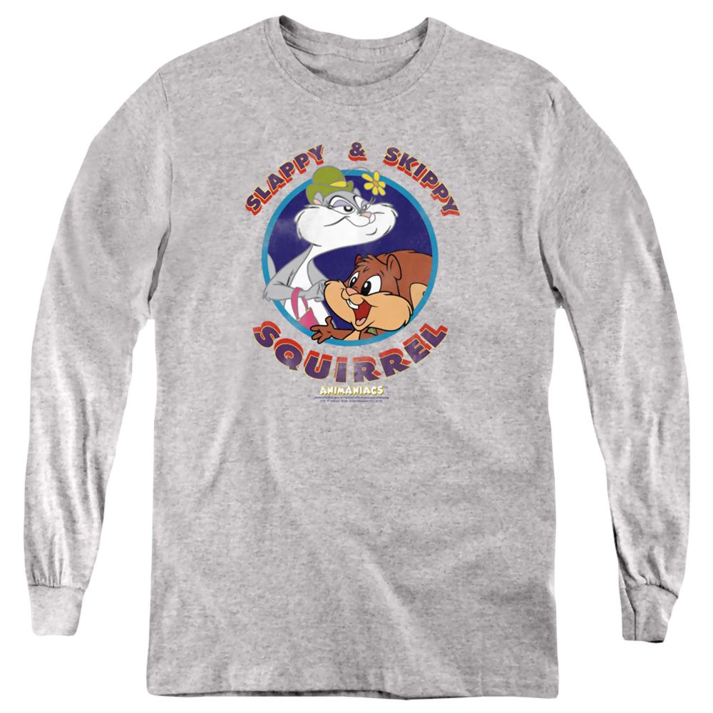 Animaniacs Slappy And Skippy Squirrel - Youth Long Sleeve T-Shirt Youth Long Sleeve T-Shirt Animaniacs   