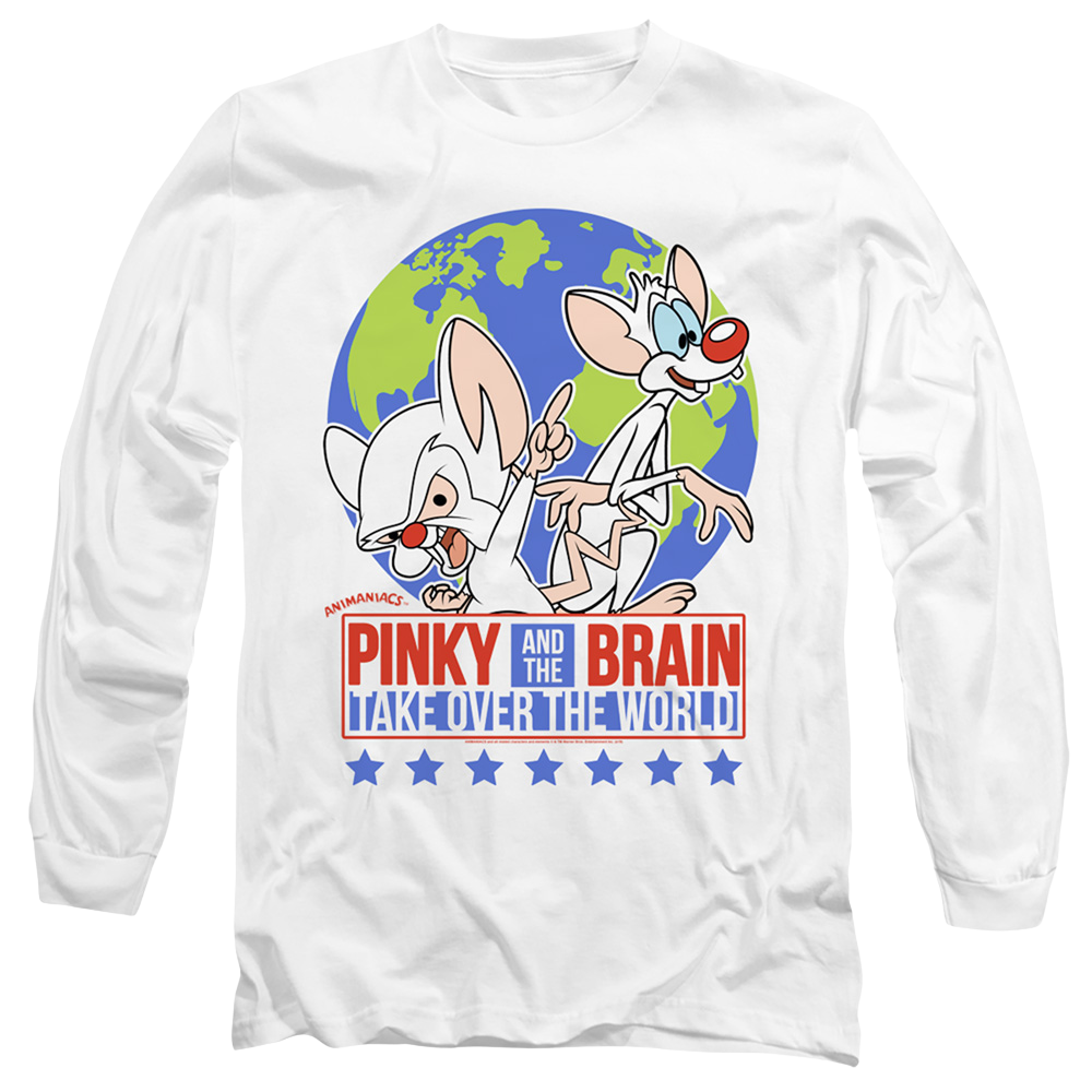 Pinky And The Brain Campaign - Men's Long Sleeve T-Shirt Men's Long Sleeve T-Shirt Pinky and The Brain   