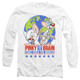 Pinky And The Brain Campaign - Men's Long Sleeve T-Shirt Men's Long Sleeve T-Shirt Pinky and The Brain   