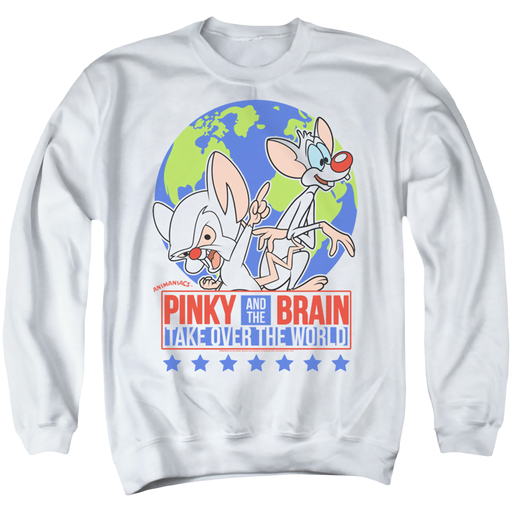 Pinky And The Brain Campaign - Men's Crewneck Sweatshirt Men's Crewneck Sweatshirt Pinky and The Brain   