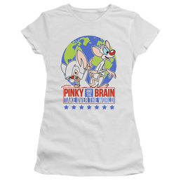 Pinky And The Brain Campaign - Juniors T-Shirt Juniors T-Shirt Pinky and The Brain   