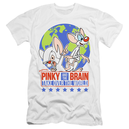 Pinky And The Brain Campaign - Men's Premium Slim Fit T-Shirt Men's Premium Slim Fit T-Shirt Pinky and The Brain   
