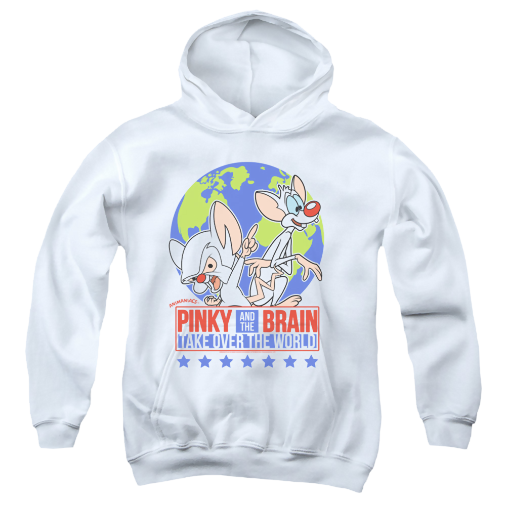 Pinky And The Brain Campaign - Youth Hoodie Youth Hoodie (Ages 8-12) Pinky and The Brain   
