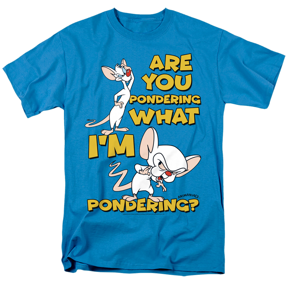 Pinky and The Brain Pondering - Men's Regular Fit T-Shirt Men's Regular Fit T-Shirt Pinky and The Brain   