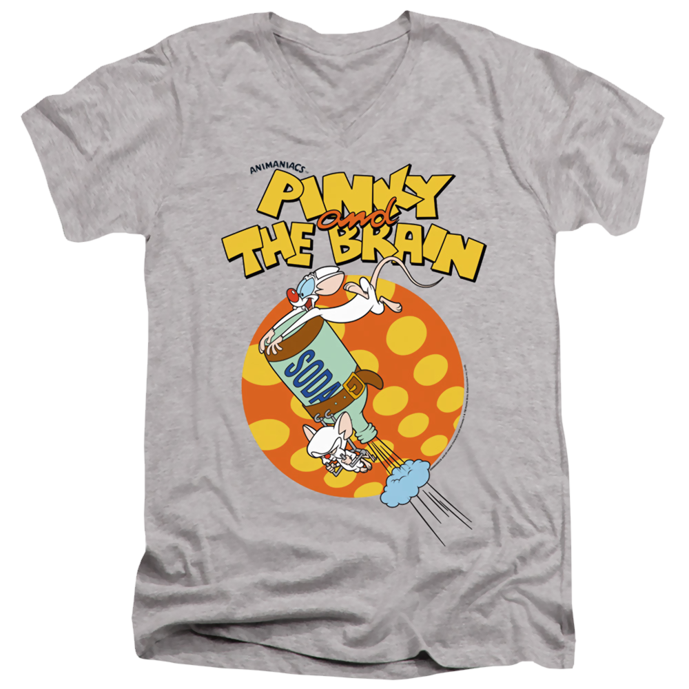 Pinky And The Brain Soda - Men's V-Neck T-Shirt Men's V-Neck T-Shirt Pinky and The Brain   