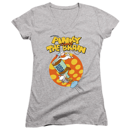 Pinky And The Brain Soda - Juniors V-Neck T-Shirt Juniors V-Neck T-Shirt Pinky and The Brain   