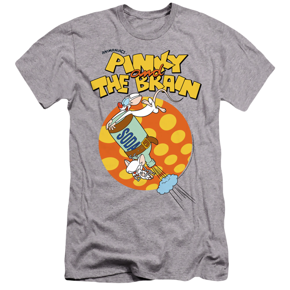 Pinky And The Brain Soda - Men's Premium Slim Fit T-Shirt Men's Premium Slim Fit T-Shirt Pinky and The Brain   