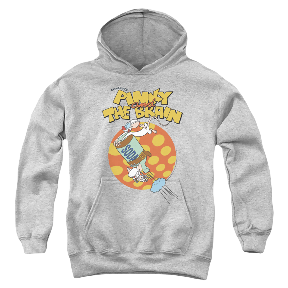 Pinky And The Brain Soda - Youth Hoodie Youth Hoodie (Ages 8-12) Pinky and The Brain   