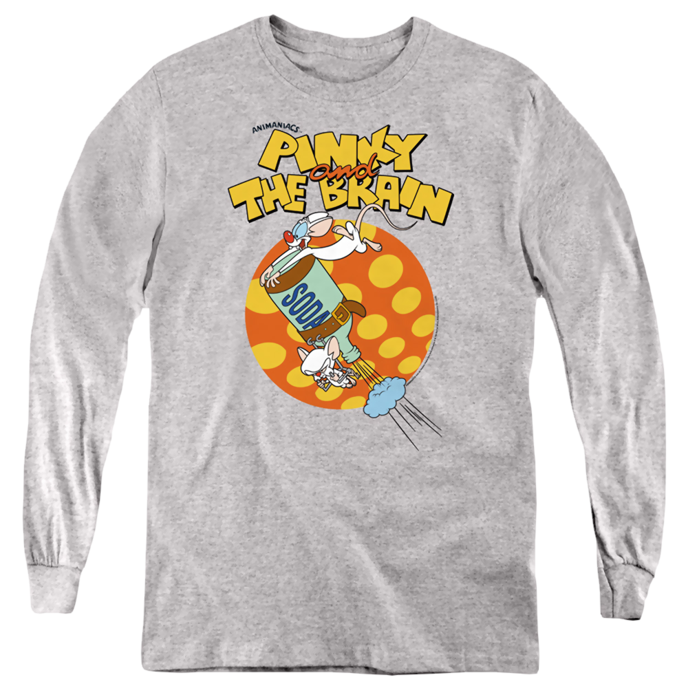 Pinky And The Brain Soda - Youth Long Sleeve T-Shirt Youth Long Sleeve T-Shirt Pinky and The Brain   