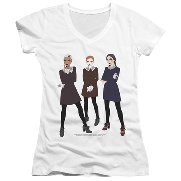 Chilling Adventures Of Sabrina Weird - Juniors V-Neck T-Shirt Juniors V-Neck T-Shirt Chilling Adventures of Sabrina   