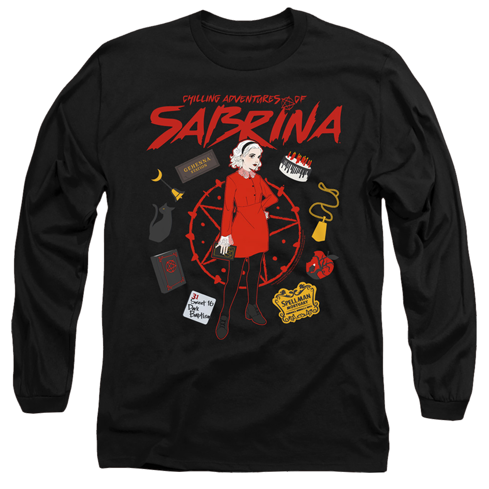 Chilling Adventures Of Sabrina Circle - Men's Long Sleeve T-Shirt Men's Long Sleeve T-Shirt Chilling Adventures of Sabrina   