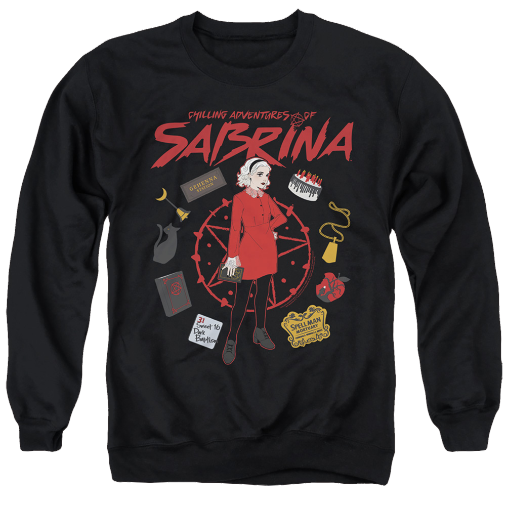 Chilling Adventures Of Sabrina Circle - Men's Crewneck Sweatshirt Men's Crewneck Sweatshirt Chilling Adventures of Sabrina   