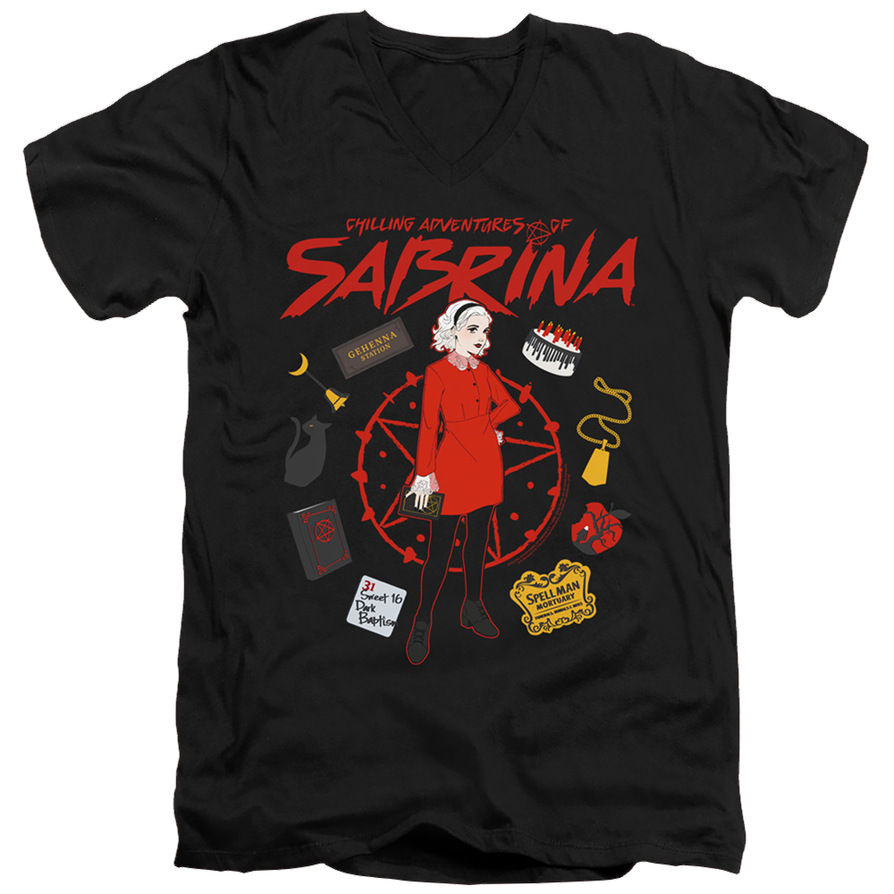 Chilling Adventures Of Sabrina Circle - Men's V-Neck T-Shirt Men's V-Neck T-Shirt Chilling Adventures of Sabrina   