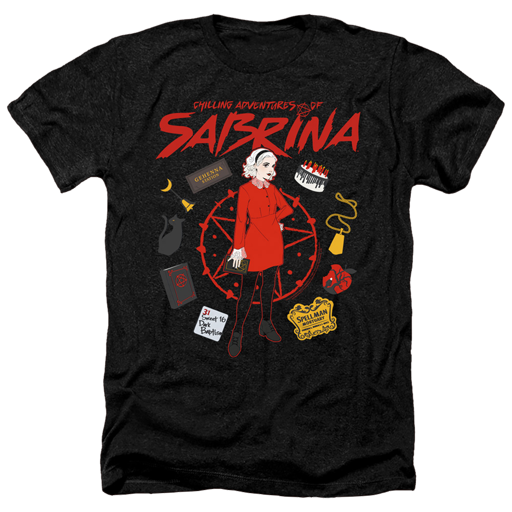 Chilling Adventures Of Sabrina Circle - Men's Heather T-Shirt Men's Heather T-Shirt Chilling Adventures of Sabrina   