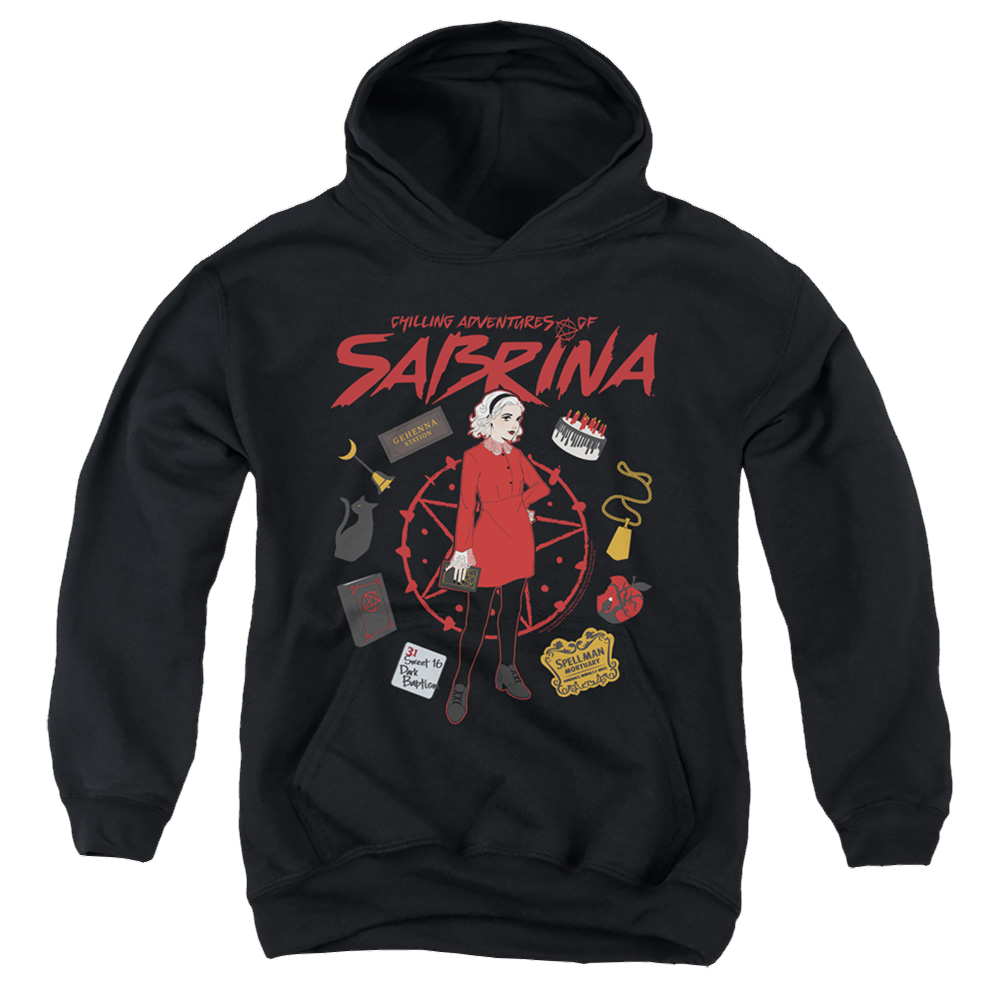 Chilling Adventures Of Sabrina Circle - Youth Hoodie Youth Hoodie (Ages 8-12) Chilling Adventures of Sabrina   
