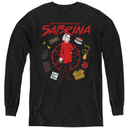 Chilling Adventures Of Sabrina Circle - Youth Long Sleeve T-Shirt Youth Long Sleeve T-Shirt Chilling Adventures of Sabrina   