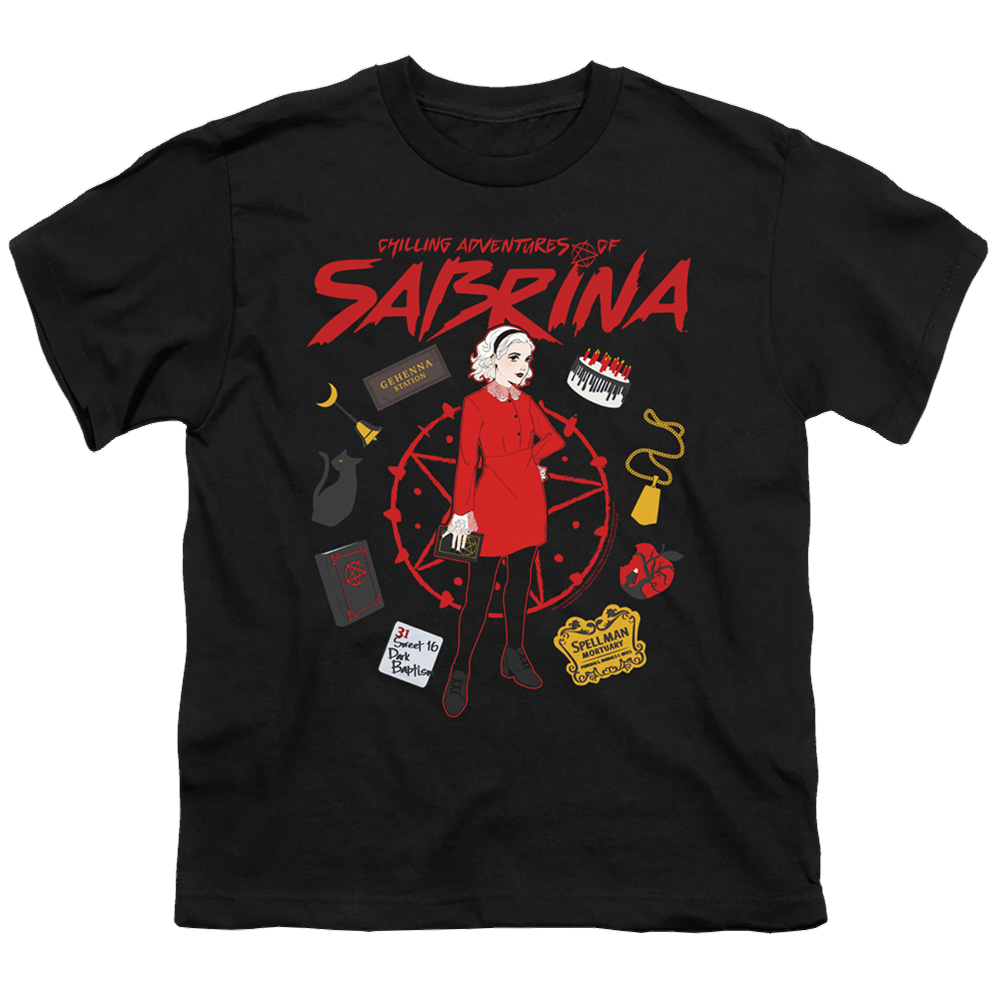 Chilling Adventures Of Sabrina Circle - Youth T-Shirt Youth T-Shirt (Ages 8-12) Chilling Adventures of Sabrina   