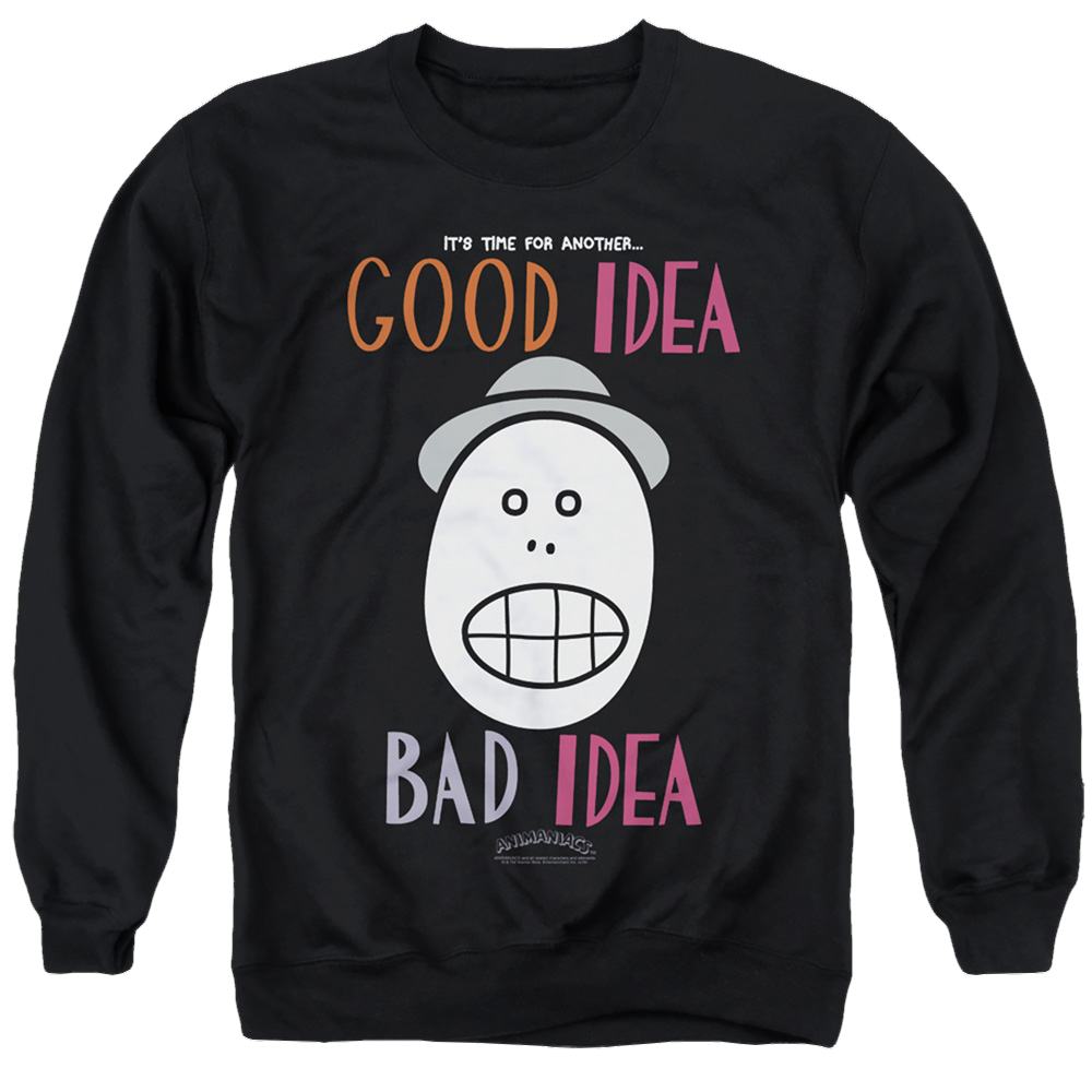 Animaniacs Good Idea Bad Idea - Men's Crewneck Sweatshirt Men's Crewneck Sweatshirt Animaniacs   