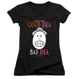 Animaniacs Good Idea Bad Idea - Juniors V-Neck T-Shirt Juniors V-Neck T-Shirt Animaniacs   