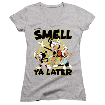 Animaniacs Smell Ya Later - Juniors V-Neck T-Shirt Juniors V-Neck T-Shirt Animaniacs   