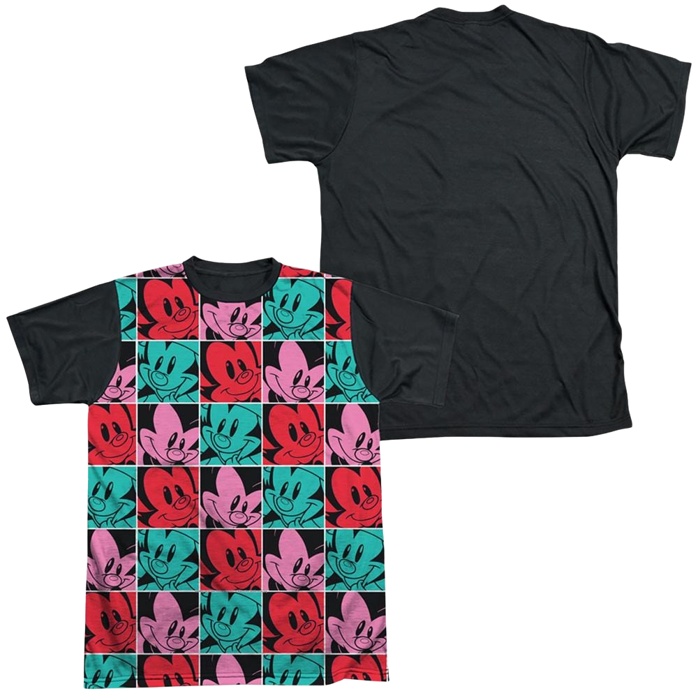 Animaniacs Squares - Men's Black Back T-Shirt Men's Black Back T-Shirt Animaniacs   