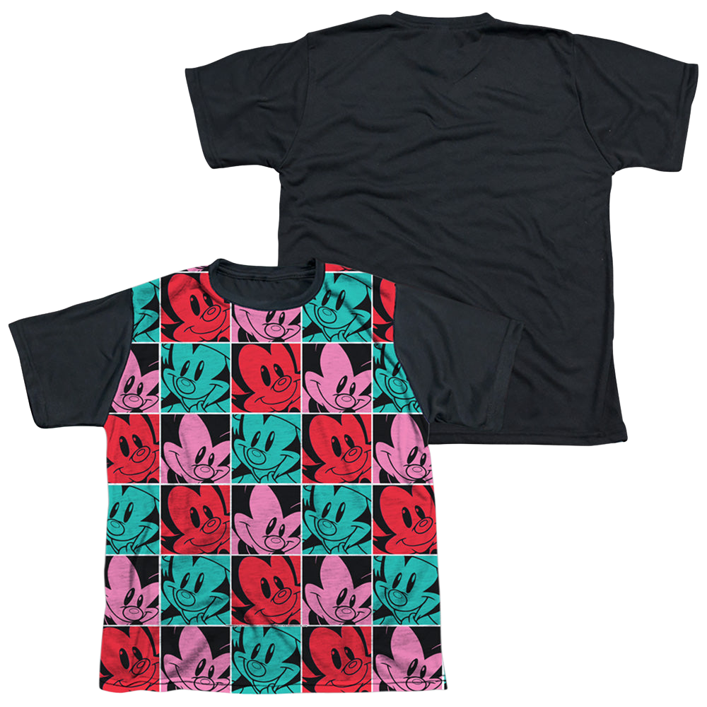 Animaniacs Squares - Youth Black Back T-Shirt Youth Black Back T-Shirt (Ages 8-12) Animaniacs   