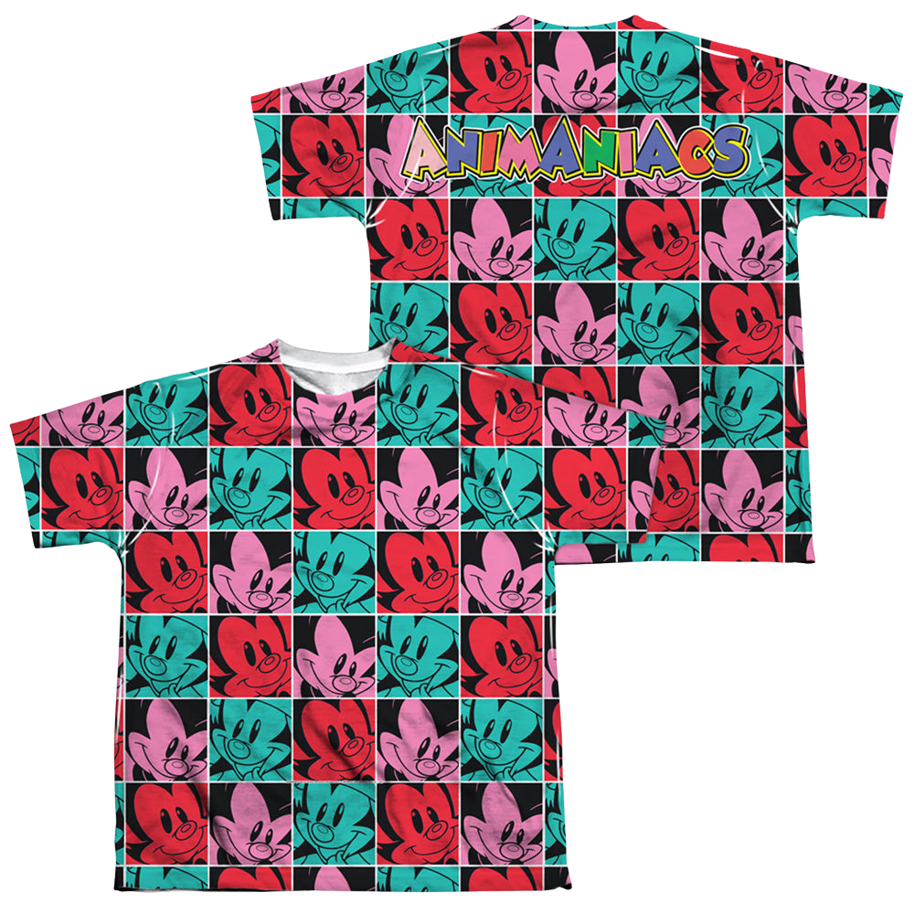 Animaniacs Squares (Front/Back Print) - Youth All-Over Print T-Shirt Youth All-Over Print T-Shirt (Ages 8-12) Animaniacs   