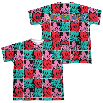 Animaniacs Squares youth all-over print t-shirt for ages 8 to 12