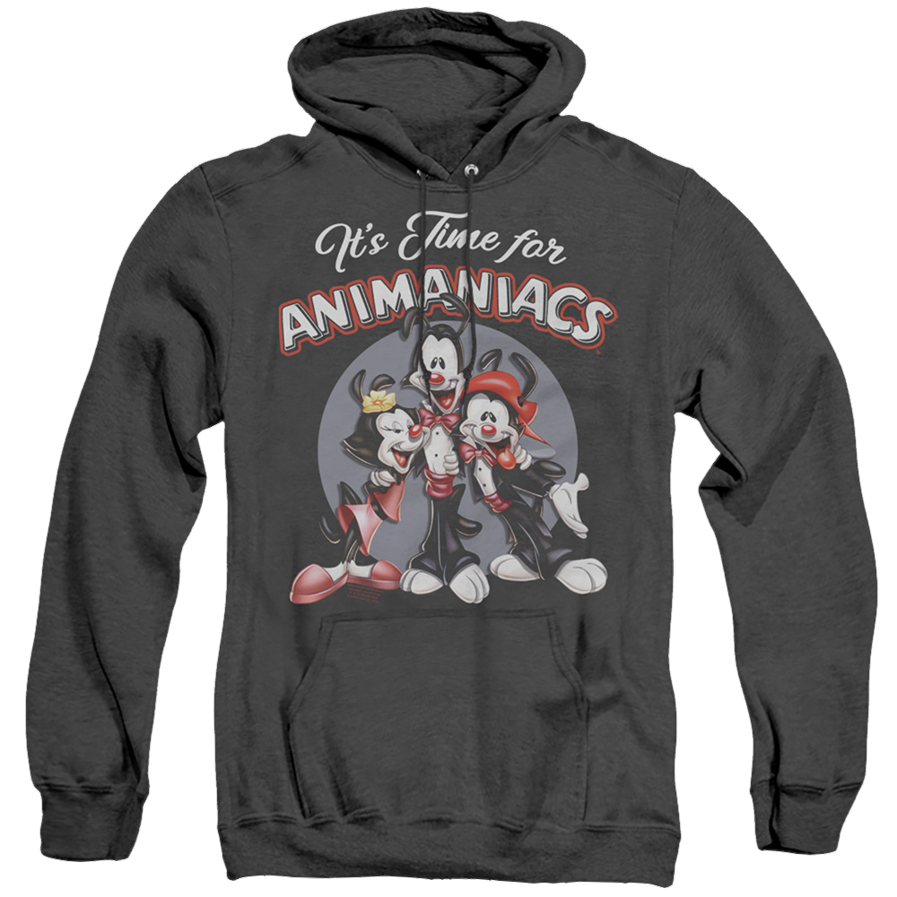 Animaniacs Its Time For - Heather Pullover Hoodie Heather Pullover Hoodie Animaniacs   