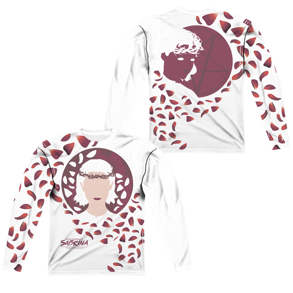Chilling Adventures Of Sabrina Crown Of Thorns (Front/Back Print) - Men's All-Over Print Long Sleeve Men's All-Over Print Long Sleeve Chilling Adventures of Sabrina   