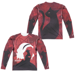 Chilling Adventures Of Sabrina Cats (Front/Back Print) - Men's All-Over Print Long Sleeve Men's All-Over Print Long Sleeve Chilling Adventures of Sabrina   