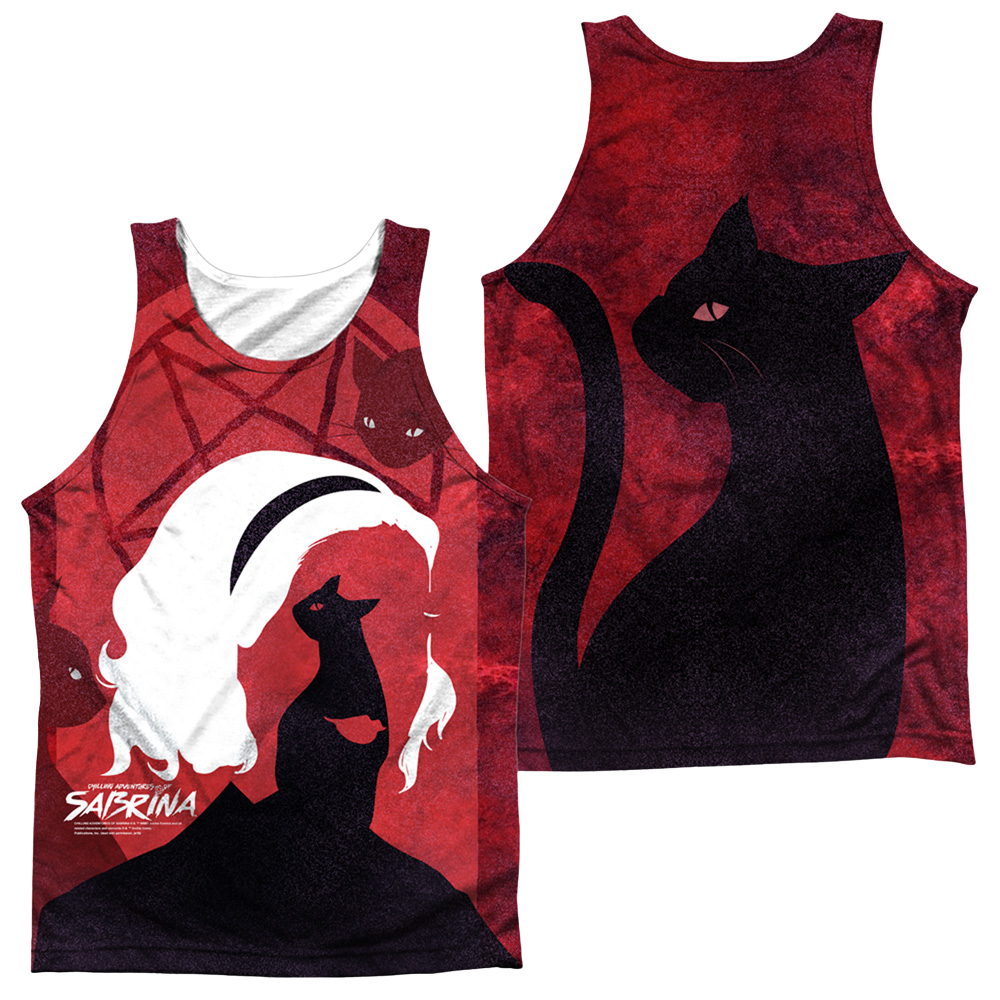 Chilling Adventures Of Sabrina Cats (Front/Back Print) - Men's All Over Print Tank Top Men's All Over Print Tank Chilling Adventures of Sabrina   