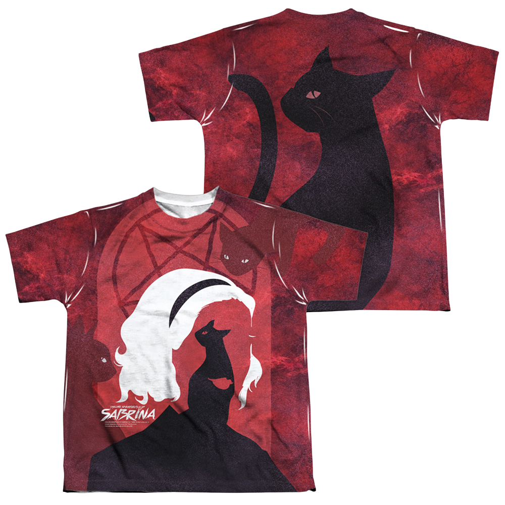 Chilling Adventures of Sabrina Cats - Youth All-Over Print T-Shirt Youth All-Over Print T-Shirt (Ages 8-12) Chilling Adventures of Sabrina   