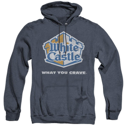 White Castle Distressed Logo - Heather Pullover Hoodie Heather Pullover Hoodie White Castle   