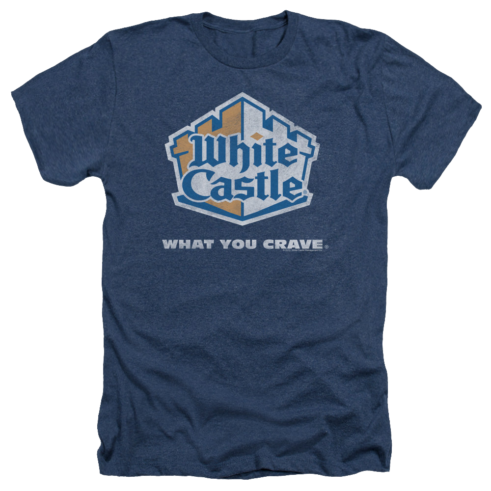 White Castle Distressed Logo - Men's Heather T-Shirt Men's Heather T-Shirt White Castle   