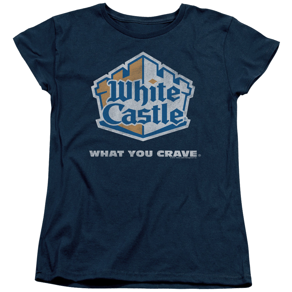 White Castle Distressed Logo - Women's T-Shirt Women's T-Shirt White Castle   