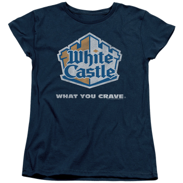 White Castle Distressed Logo - Women's T-Shirt Women's T-Shirt White Castle   
