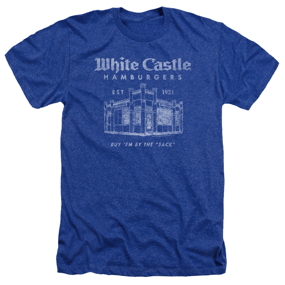 White Castle By The Sack - Men's Heather T-Shirt Men's Heather T-Shirt White Castle   
