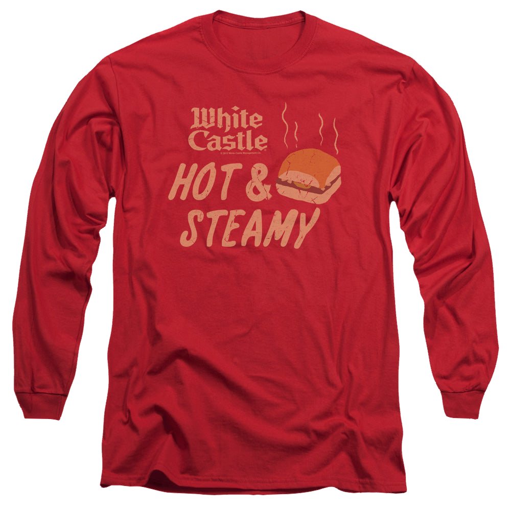 White Castle Hot & Steamy - Men's Long Sleeve T-Shirt Men's Long Sleeve T-Shirt White Castle   