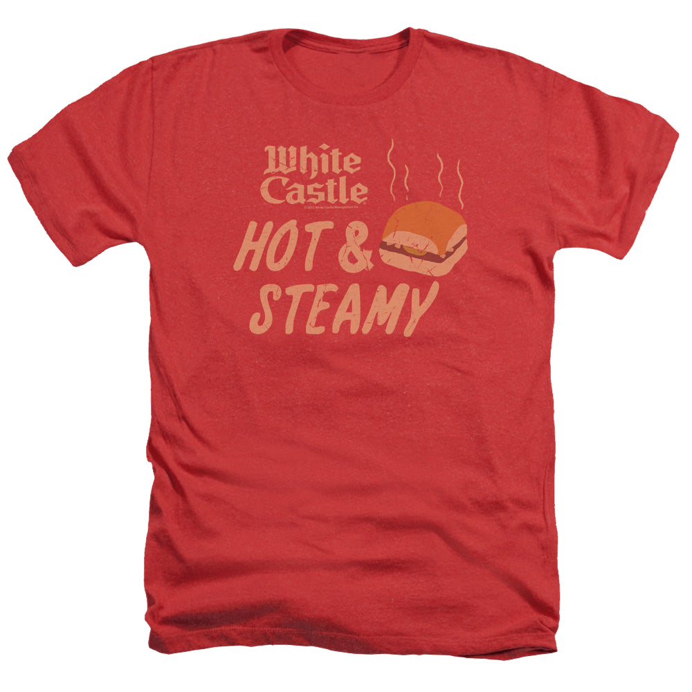 White Castle Hot & Steamy - Men's Heather T-Shirt Men's Heather T-Shirt White Castle   
