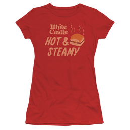 White Castle Hot & Steamy - Juniors T-Shirt Juniors T-Shirt White Castle   