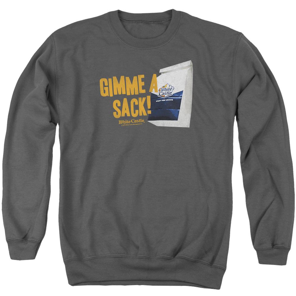 White Castle Gimmie A Sack - Men's Crewneck Sweatshirt Men's Crewneck Sweatshirt White Castle   