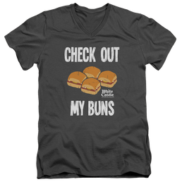 White Castle My Buns - Men's V-Neck T-Shirt Men's V-Neck T-Shirt White Castle   
