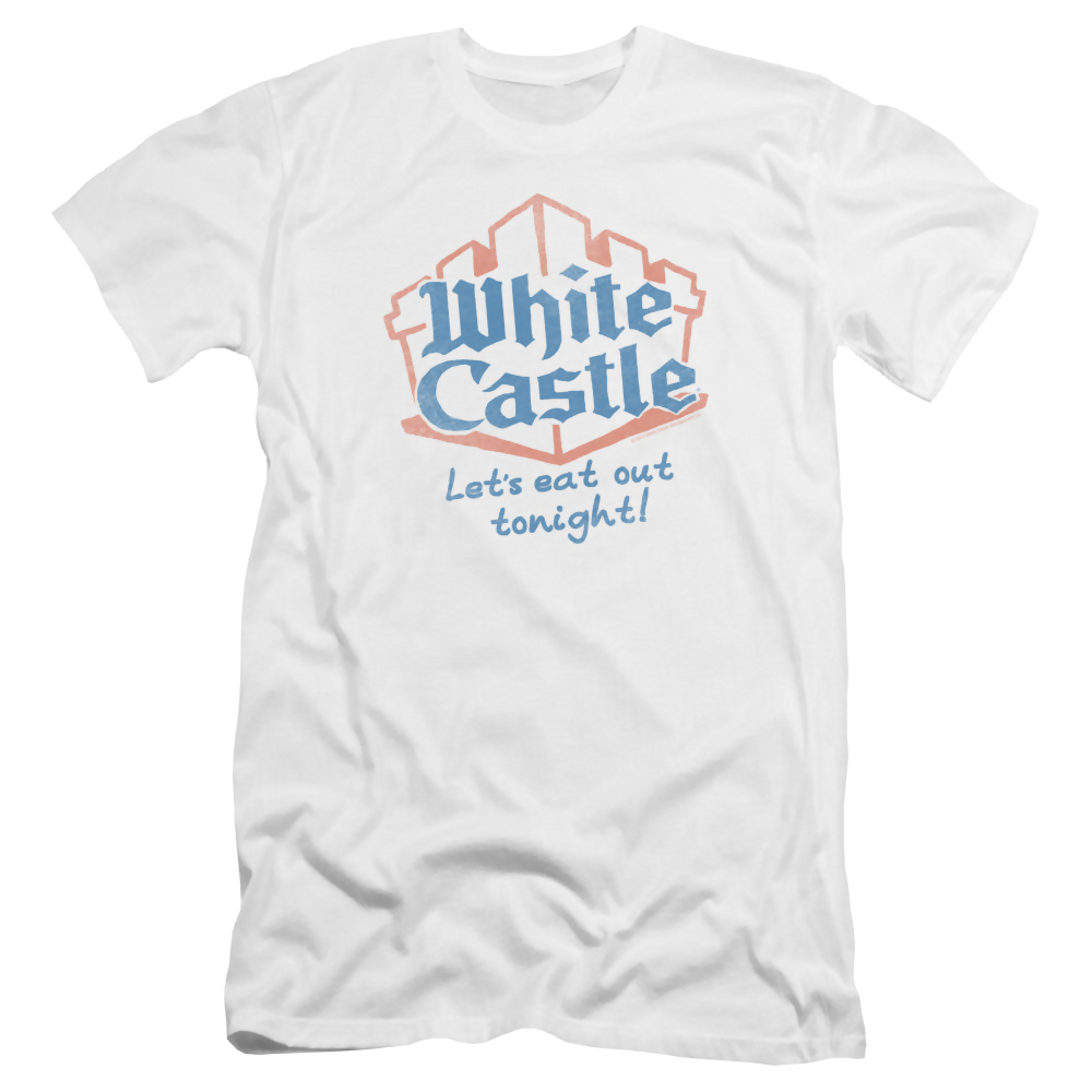 White Castle Lets Eat - Men's Premium Slim Fit T-Shirt Men's Premium Slim Fit T-Shirt White Castle   
