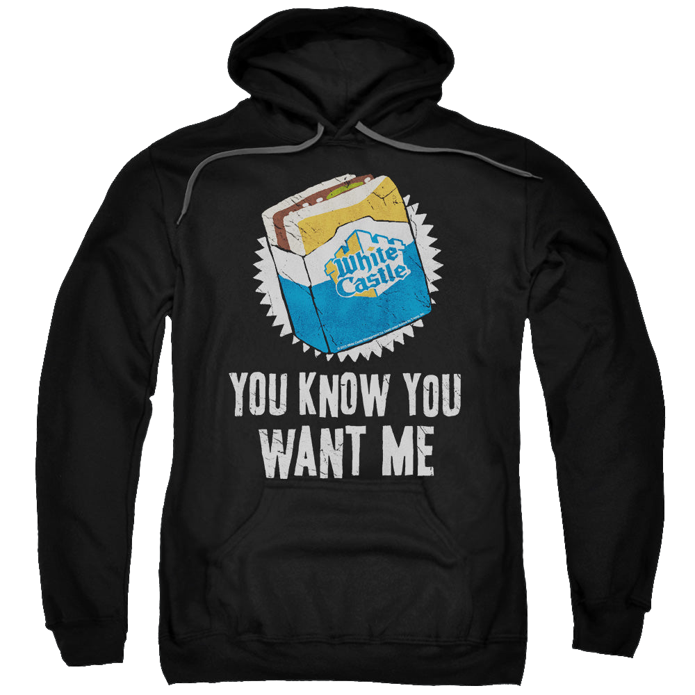 White Castle Want Me - Pullover Hoodie Pullover Hoodie White Castle   