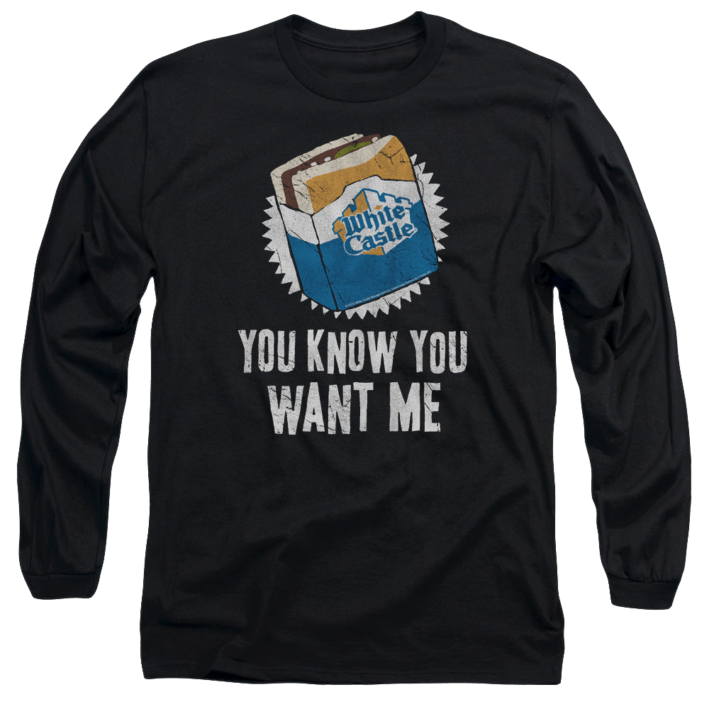 White Castle Want Me - Men's Long Sleeve T-Shirt Men's Long Sleeve T-Shirt White Castle   