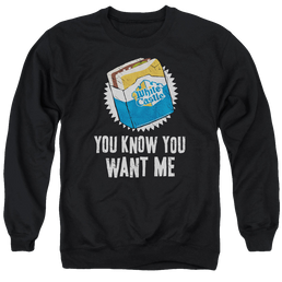 White Castle Want Me - Men's Crewneck Sweatshirt Men's Crewneck Sweatshirt White Castle   