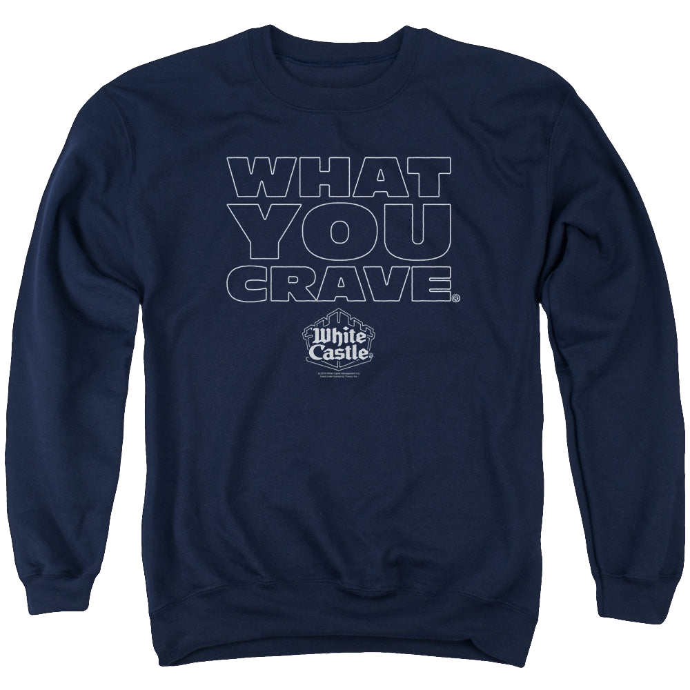 White Castle Craving - Men's Crewneck Sweatshirt Men's Crewneck Sweatshirt White Castle   