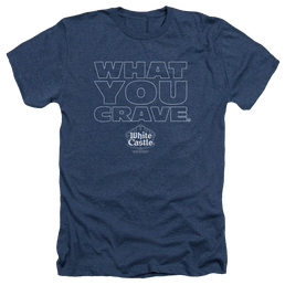 White Castle Craving - Men's Heather T-Shirt Men's Heather T-Shirt White Castle   